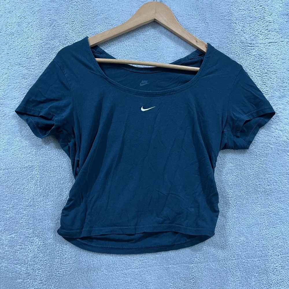 Nike Sportswear Chill Knit Women's Large Square-Neck Top Tight Fit Z7990-478
